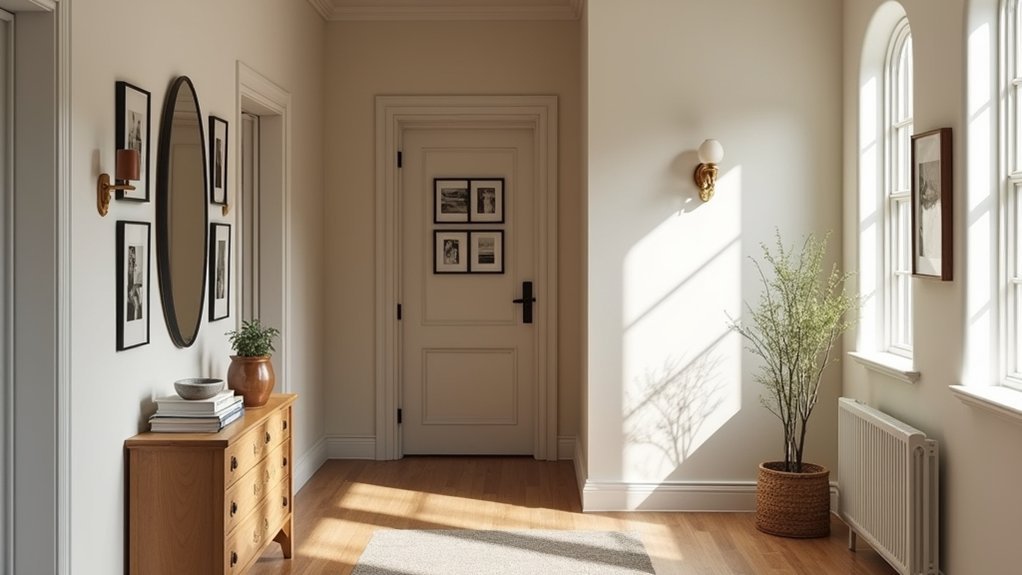 artful hallway finishing touches