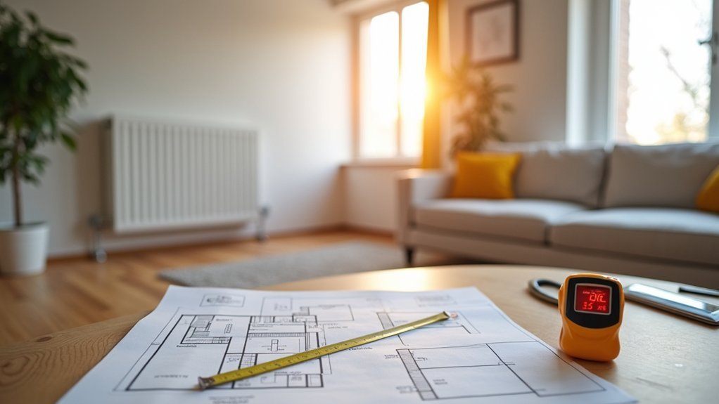 calculate room heat requirements