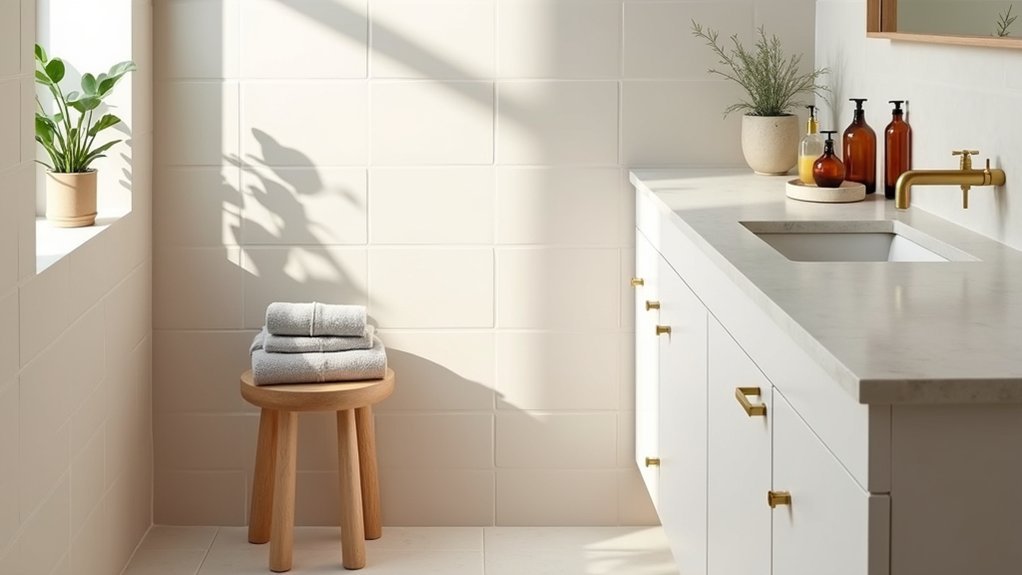 calm harmonious bathroom colors