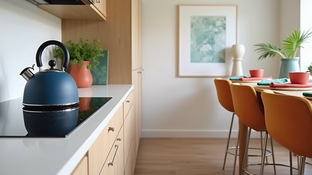 colorful accessories enhance kitchens