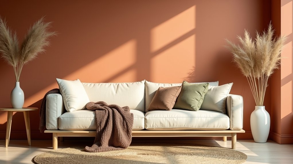 earthy tones create calm ambiance