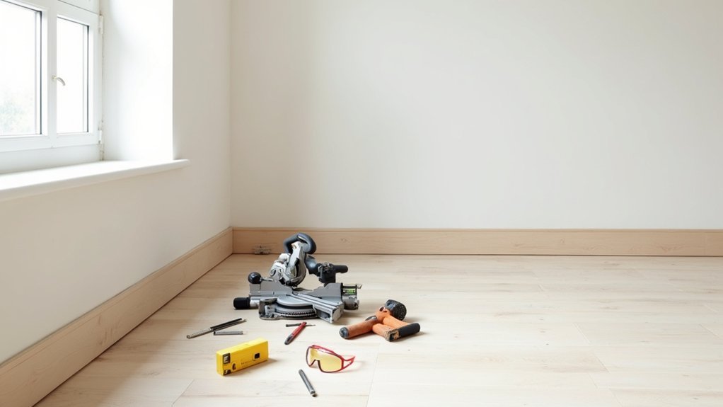 gather tools for skirting installation