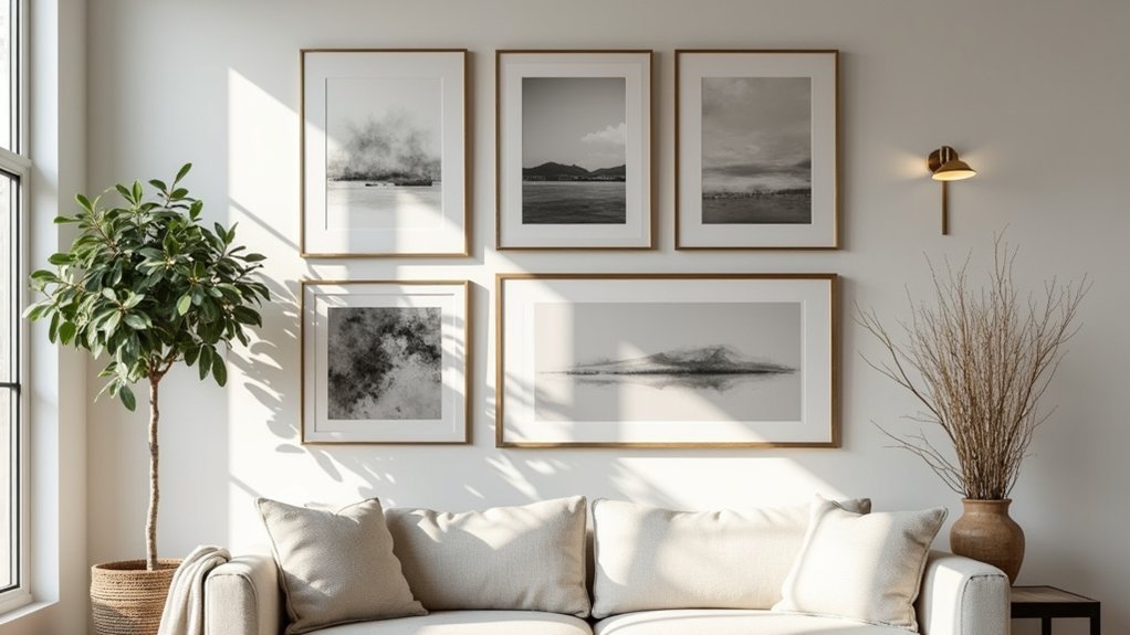 intentional gallery wall layout