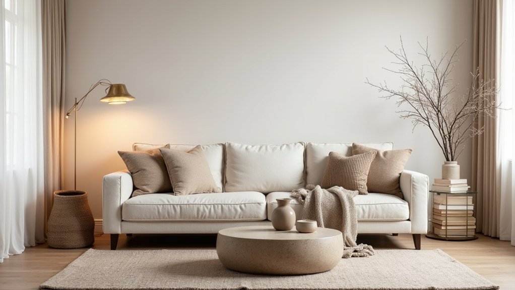 layered neutral lighting accents