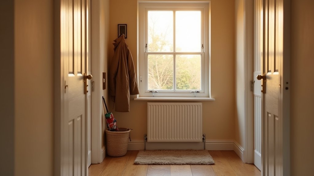 maintain warmth and airflow with a hallway radiator