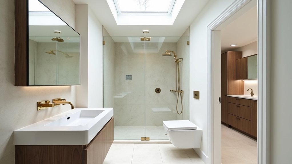 maximize space with sleek fixtures