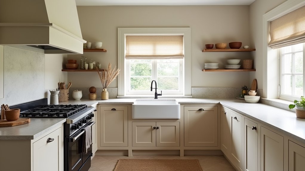 Styling a Modern Country Kitchen With Authentic Materials and Soft Tones