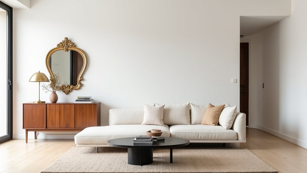 modern foundation with vintage accents