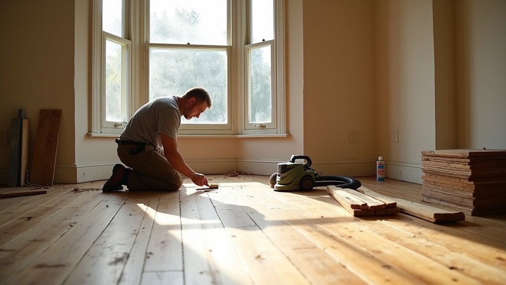restoring period floorboards