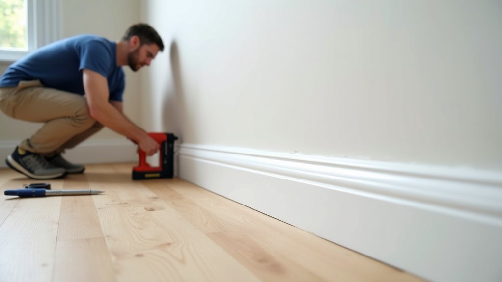 securely fix skirting boards