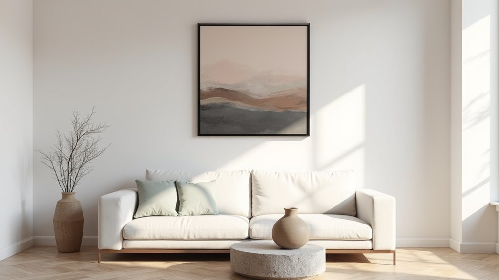 set mood through artwork choices