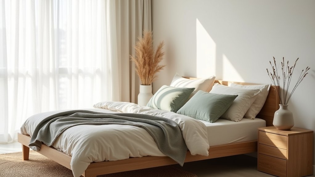 simple cohesive bedroom decor