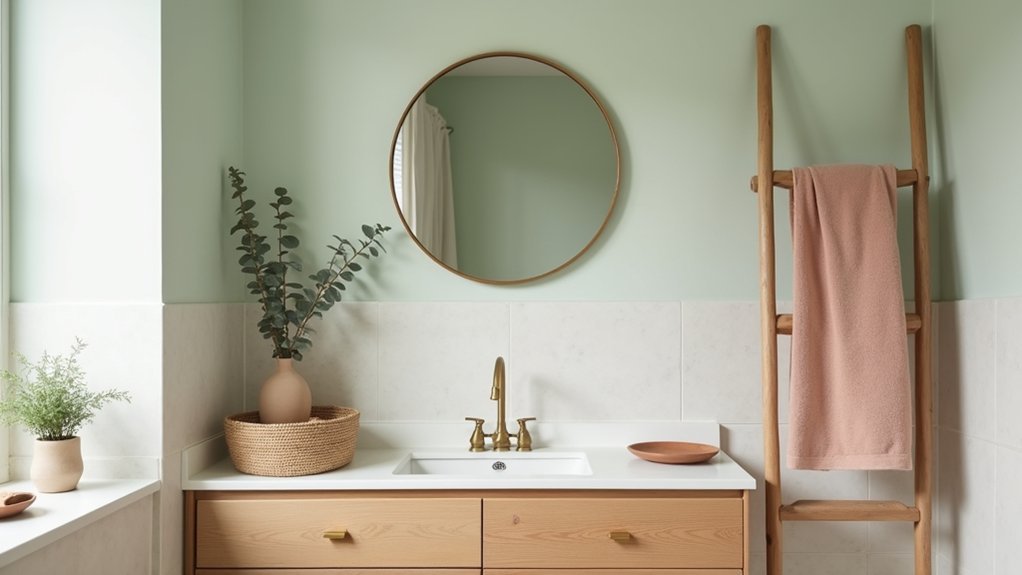 How to Style a Bathroom With Soft Colours and Natural Accents