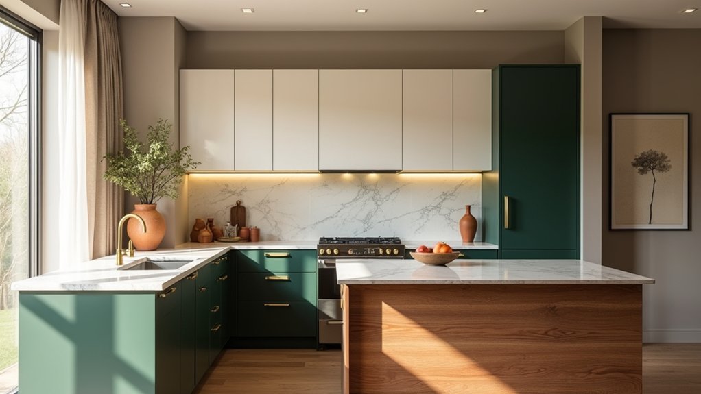 warm earthy neutrals dominate kitchen colours trends